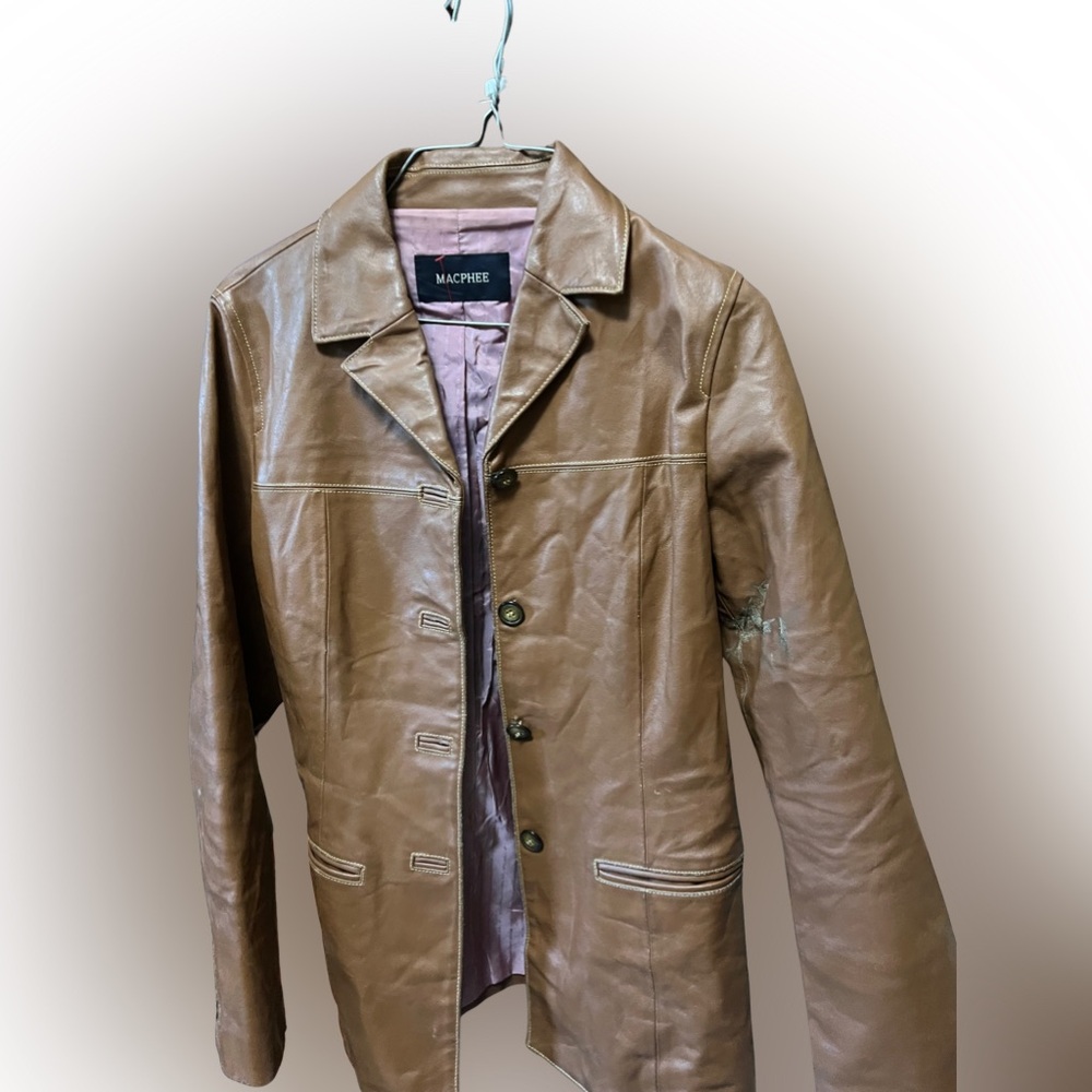 Macphee Brown Leather Jacket
